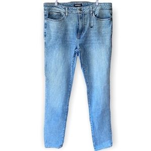 Express Light Wash Blue Skinny Denim Jeans Size Mens 34 x 34 NWOT